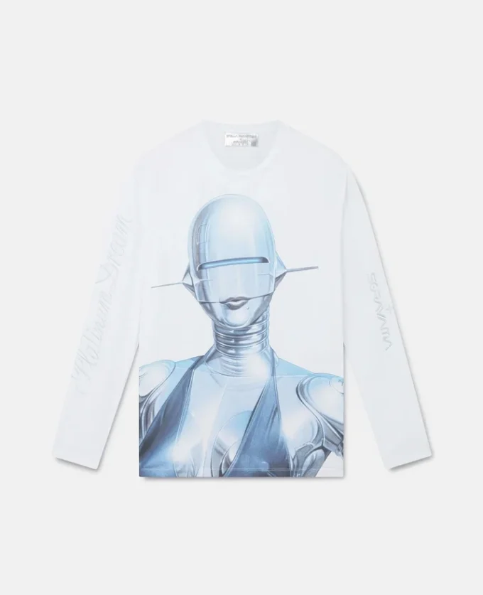 T-shirt a maniche lunghe in cotone biologico Sexy Robot T-shirt a maniche lunghe in cotone biologico Sexy Robot