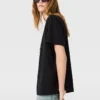T-shirt boyfriend con logo ricamato T-shirt boyfriend con logo ricamato