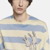 T-shirt bretone con ricamo coniglietto T-shirt bretone con ricamo coniglietto