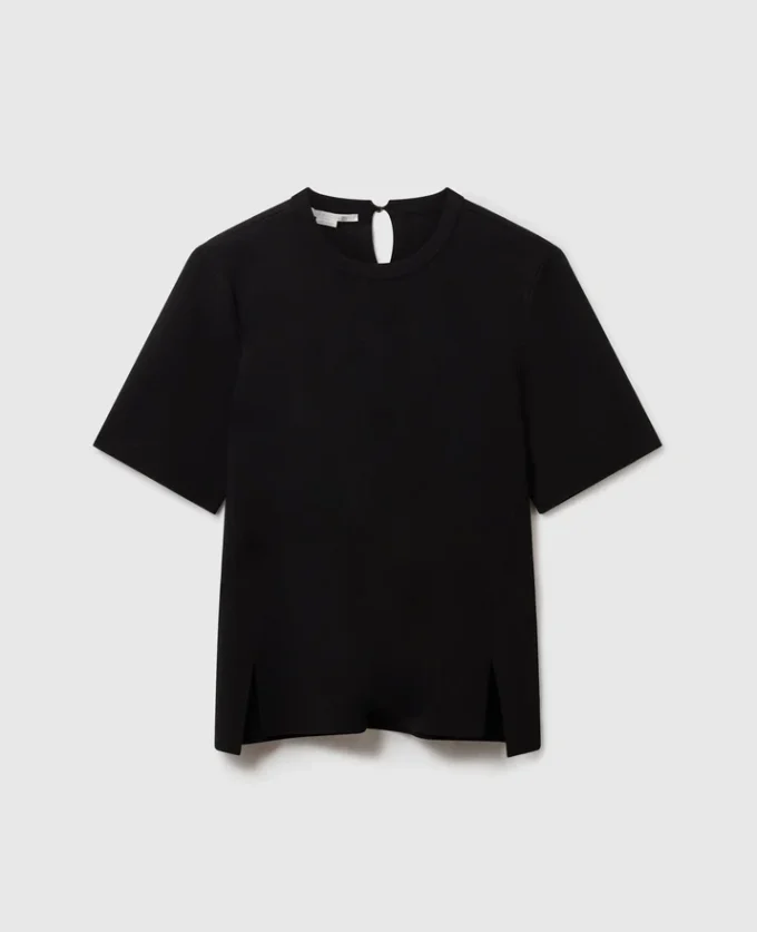T-shirt compatta a maniche corte T-shirt compatta a maniche corte