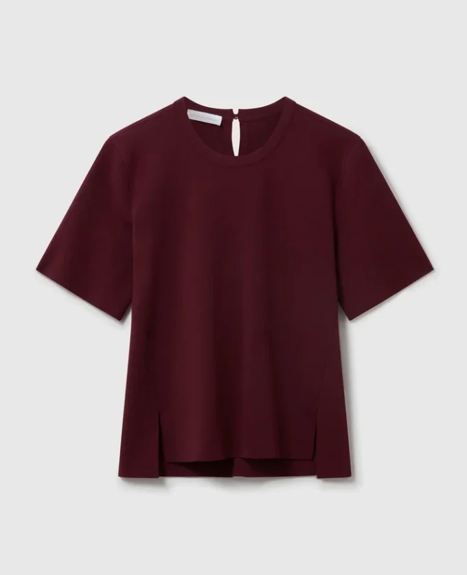T-shirt compatta a maniche corte