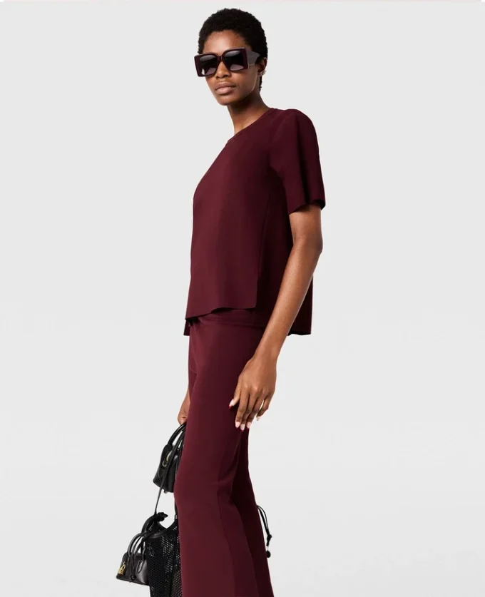 T-shirt compatta a maniche corte