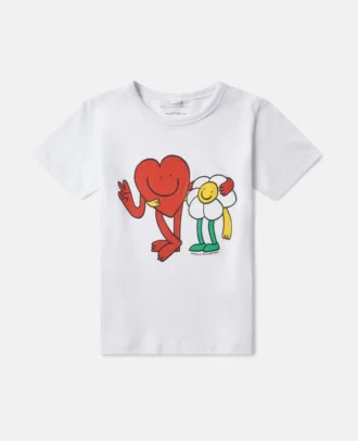 T-shirt con grafica Earth Friends