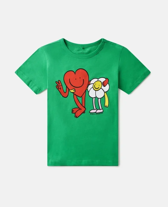 T-shirt con grafica Earth Friends T-shirt con grafica Earth Friends