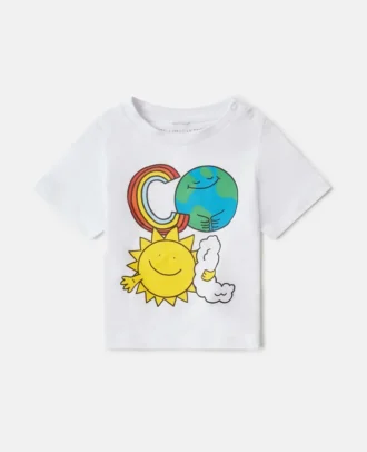 T-shirt con grafica Earth Friends