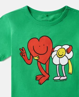 T-shirt con grafica Earth Friends