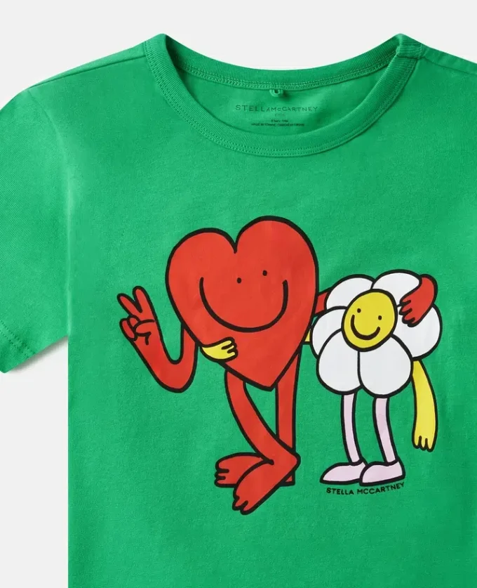 T-shirt con grafica Earth Friends T-shirt con grafica Earth Friends