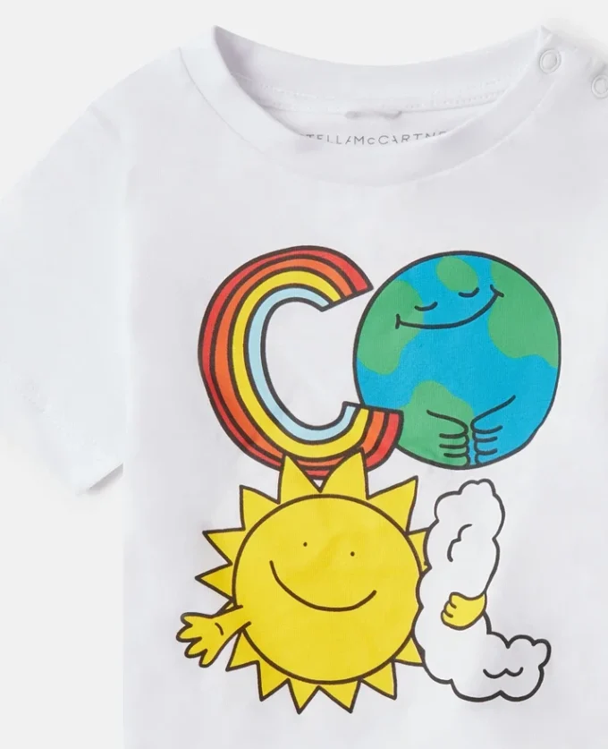 T-shirt con grafica Earth Friends T-shirt con grafica Earth Friends