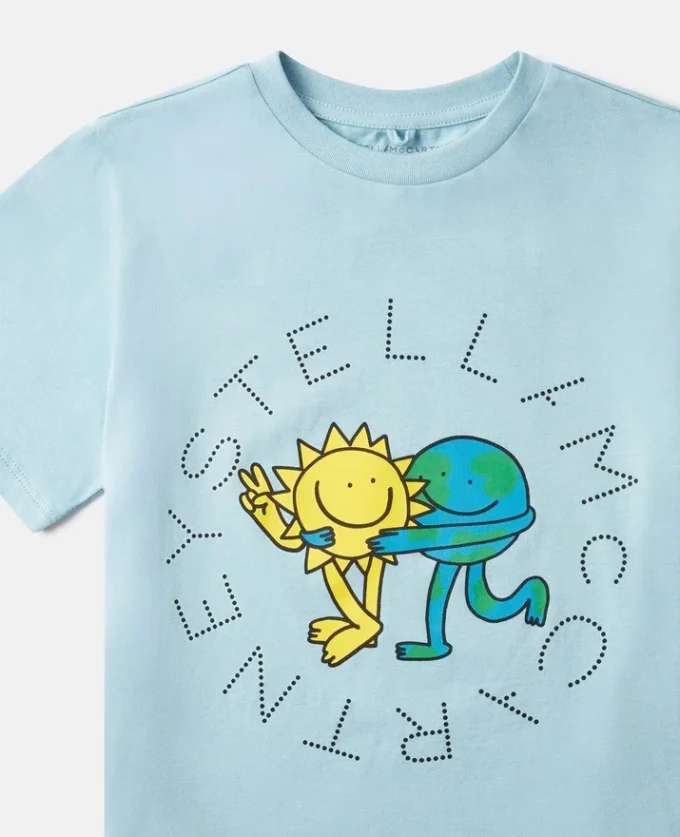 T-shirt con grafica Earth Friends T-shirt con grafica Earth Friends