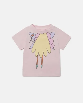 T-shirt con grafica Fairy e girocollo