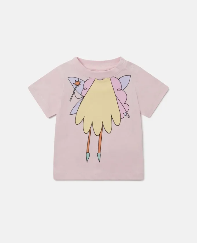 T-shirt con grafica Fairy e girocollo T-shirt con grafica Fairy e girocollo