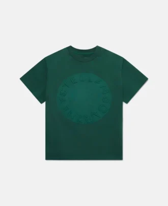 T-shirt con logo circolare