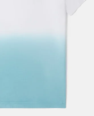 T-shirt con logo medaglione sfumato T-shirt con logo medaglione sfumato