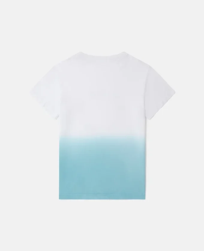 T-shirt con logo medaglione sfumato T-shirt con logo medaglione sfumato