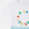 T-shirt con logo medaglione sfumato T-shirt con logo medaglione sfumato