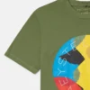 T-shirt con logo stampato sfumato T-shirt con logo stampato sfumato