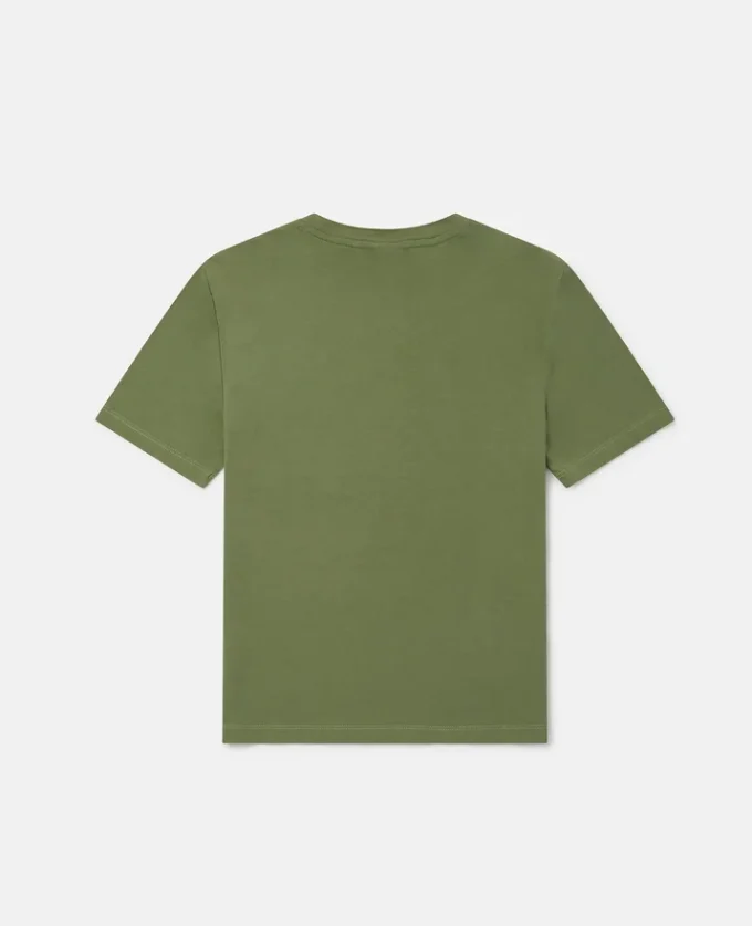 T-shirt con logo stampato sfumato T-shirt con logo stampato sfumato