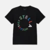 T-shirt con ricamo logo circolare T-shirt con ricamo logo circolare