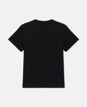 T-shirt con ricamo logo circolare