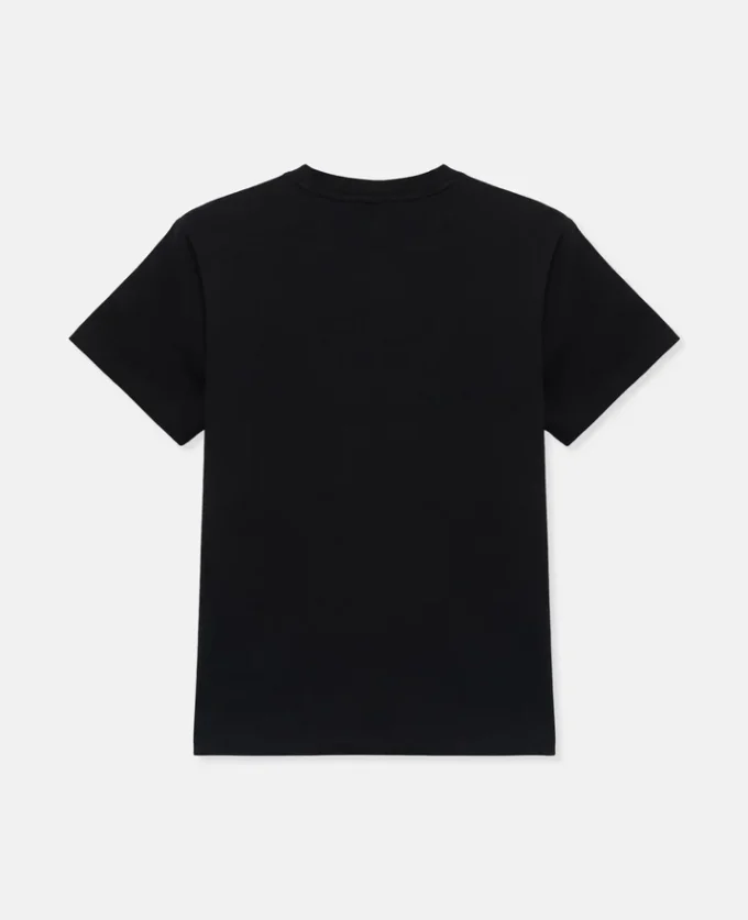 T-shirt con ricamo logo circolare T-shirt con ricamo logo circolare