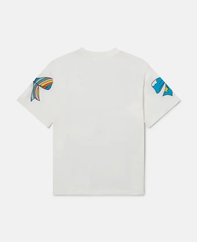 T-shirt con stampa a fiocchi T-shirt con stampa a fiocchi