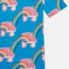 T-shirt con stampa arcobaleno e pattini a rotelle T-shirt con stampa arcobaleno e pattini a rotelle