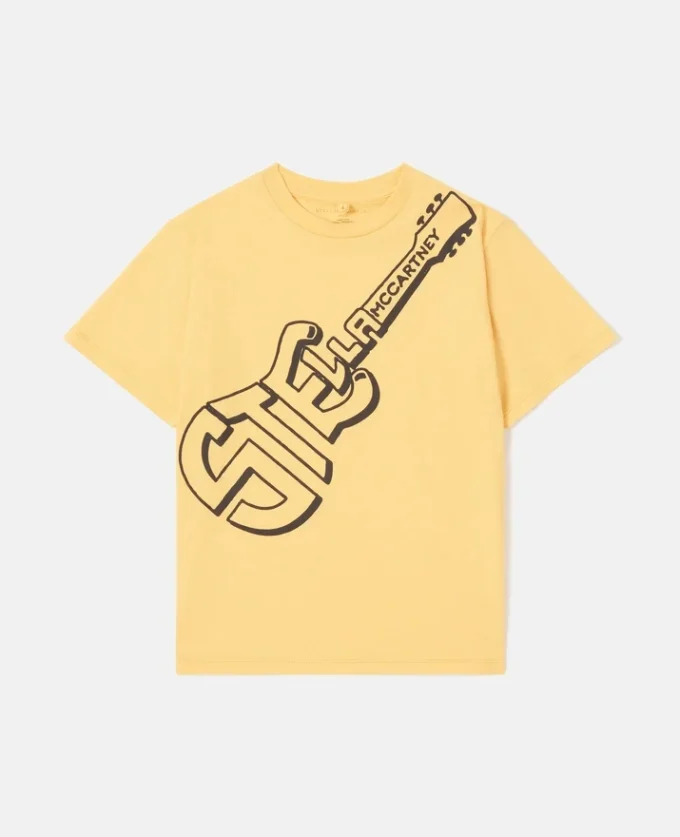 T-shirt con stampa chitarra T-shirt con stampa chitarra