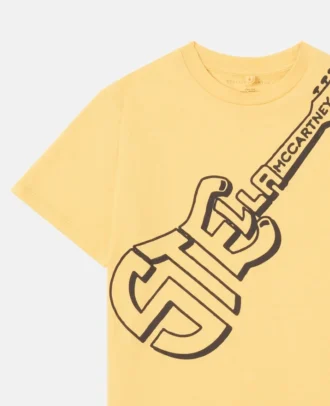T-shirt con stampa chitarra