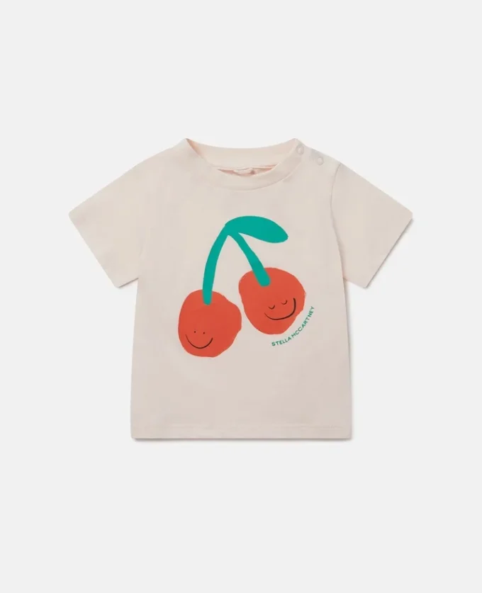 T-shirt con stampa ciliegie T-shirt con stampa ciliegie