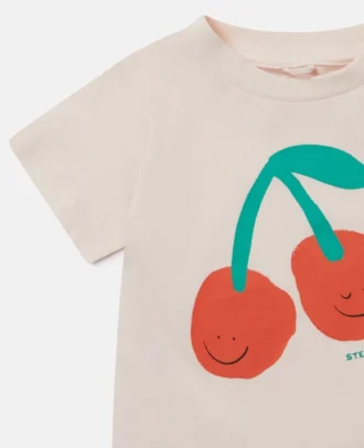 T-shirt con stampa ciliegie