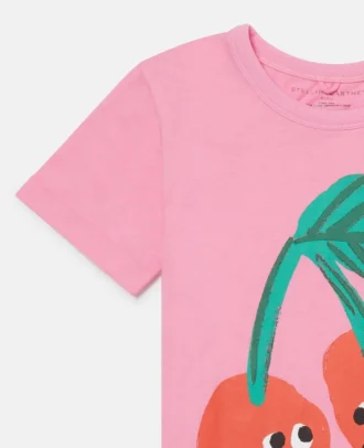 T-shirt con stampa ciliegie