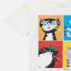 T-shirt con stampa gatti T-shirt con stampa gatti