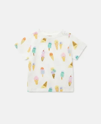 T-shirt con stampa gelato