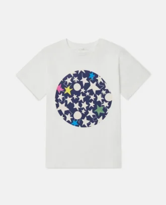T-shirt con stampa grafica a stelle
