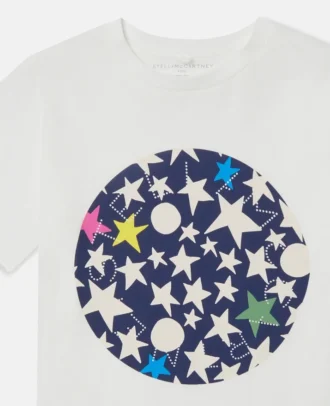 T-shirt con stampa grafica a stelle
