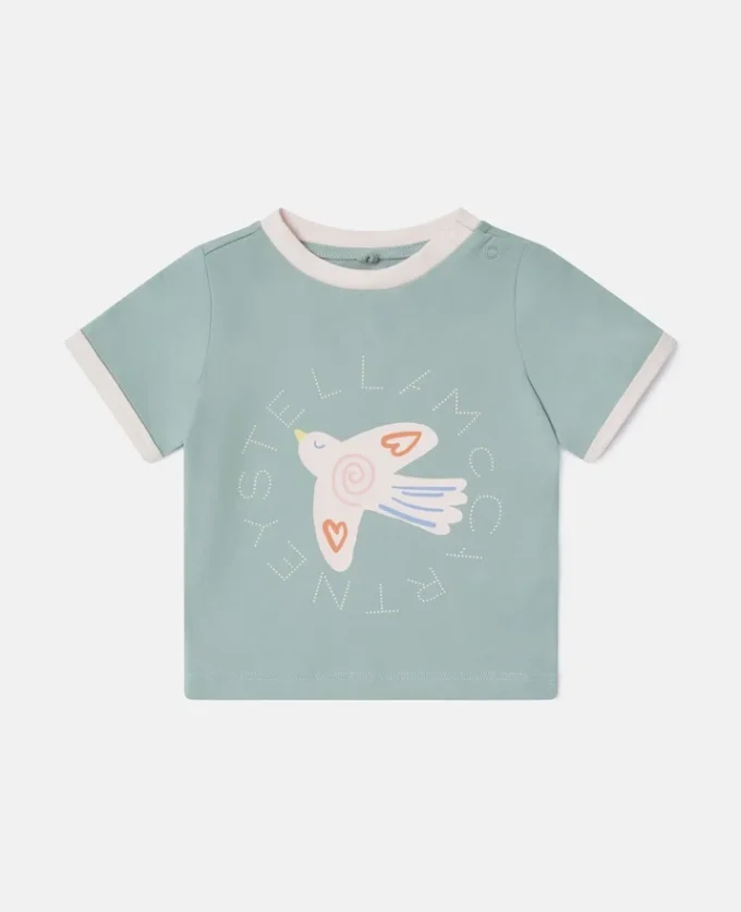 T-shirt con stampa grafica colomba T-shirt con stampa grafica colomba
