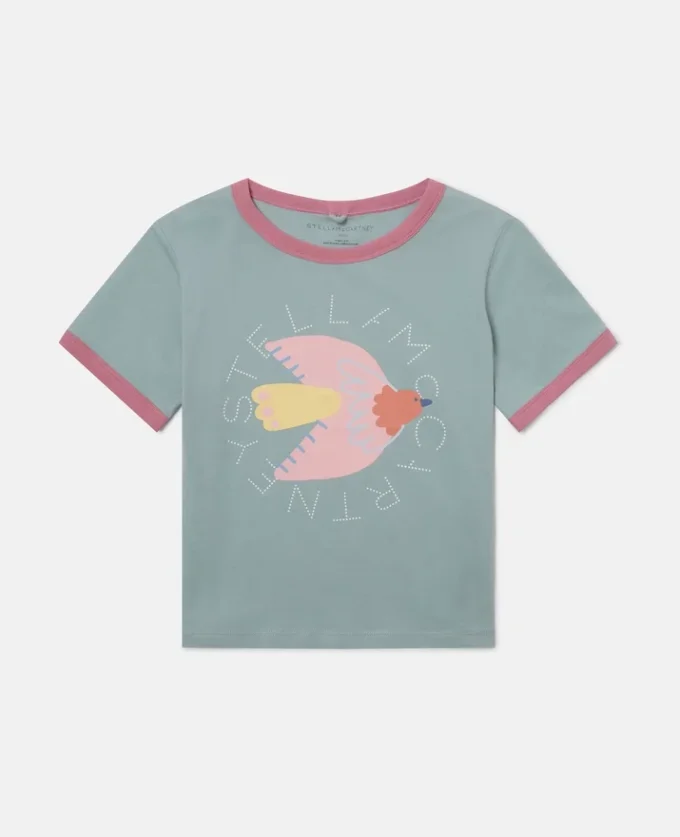 T-shirt con stampa grafica colomba T-shirt con stampa grafica colomba