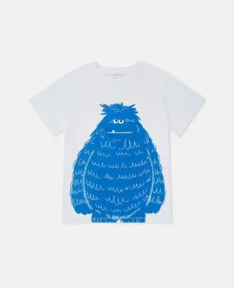 T-shirt con stampa grafica mostro