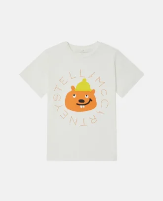T-shirt con stampa grafica scoiattolo