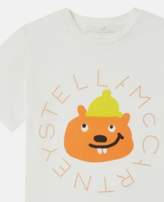 T-shirt con stampa grafica scoiattolo