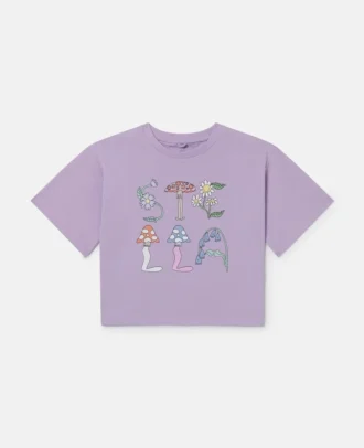 T-shirt corta con scritta Stella Woodland
