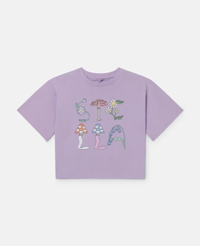 T-shirt corta con scritta Stella Woodland T-shirt corta con scritta Stella Woodland