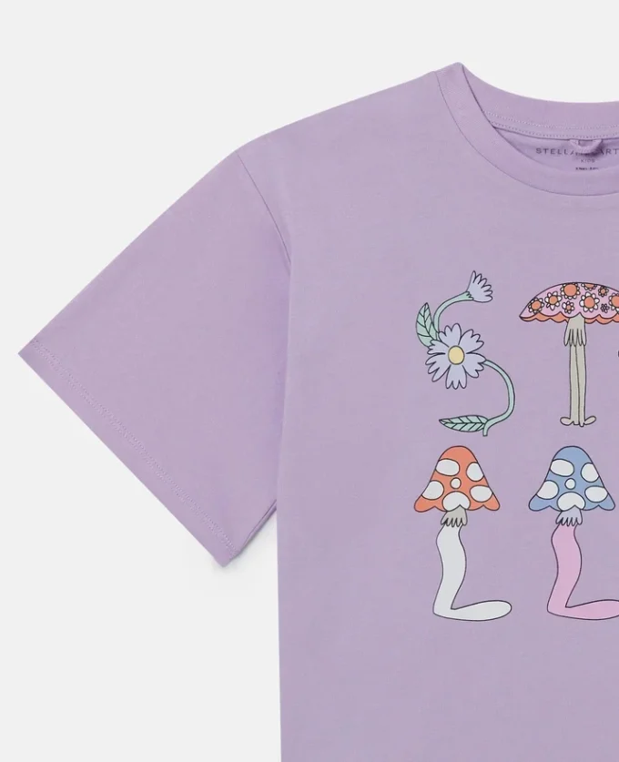 T-shirt corta con scritta Stella Woodland T-shirt corta con scritta Stella Woodland