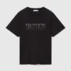 T-shirt girocollo con logo ricamato T-shirt girocollo con logo ricamato