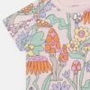 T-shirt girocollo con stampa bosco T-shirt girocollo con stampa bosco