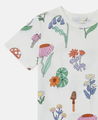 T-shirt girocollo con stampa bosco T-shirt girocollo con stampa bosco