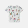 T-shirt girocollo con stampa bosco T-shirt girocollo con stampa bosco
