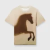 T-shirt in cotone con grafica cavallo T-shirt in cotone con grafica cavallo