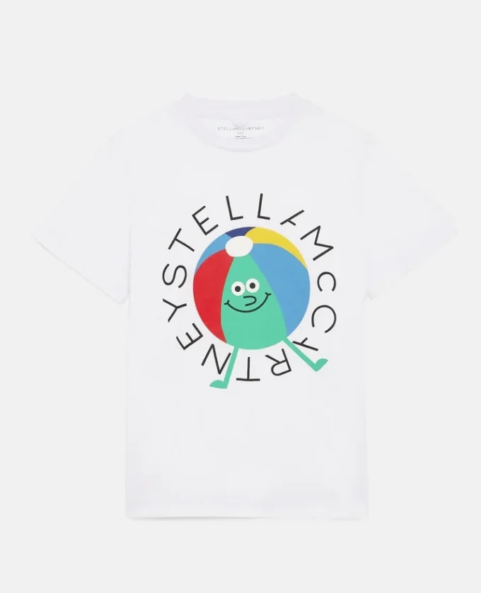 T-shirt in cotone con logo Beach Ball T-shirt in cotone con logo Beach Ball