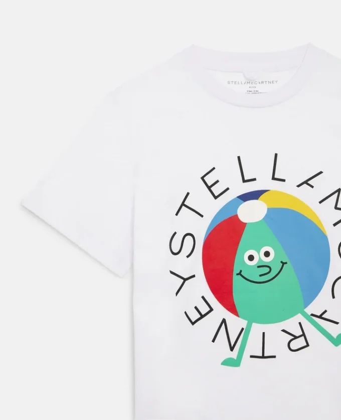 T-shirt in cotone con logo Beach Ball T-shirt in cotone con logo Beach Ball